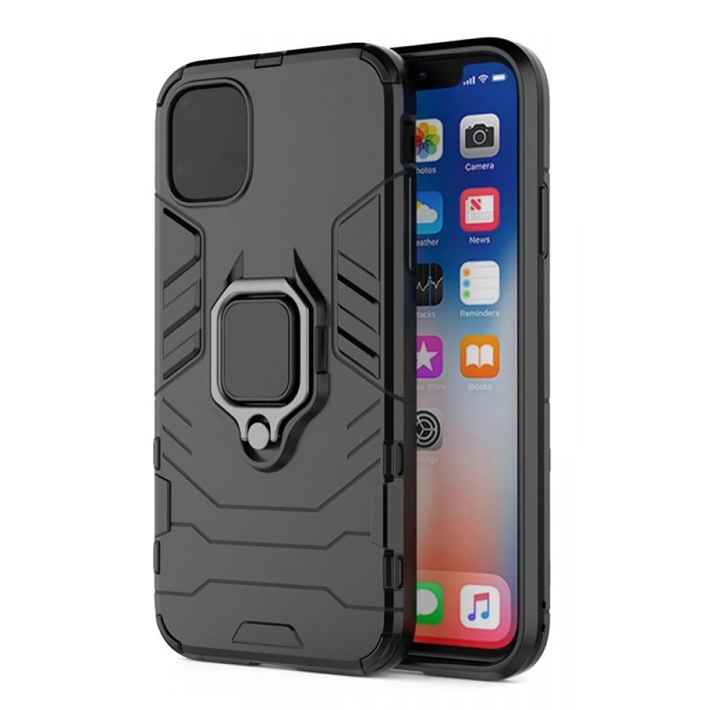 POWERTECH Θήκη Ring Armor MOB-1748 για iPhone 14 Pro, μαύρη