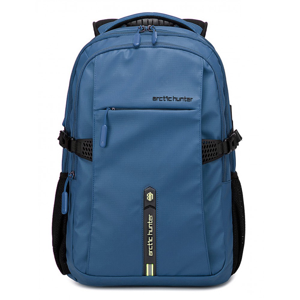 ARCTIC HUNTER τσάντα πλάτης B00388 με θήκη laptop 15.6, USB, 27L, μπλε