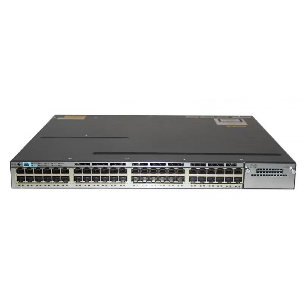 CISCO used Switch Catalyst WS-C3750X-48PF-S, 48x 10/100/1000 PoE+ Ports