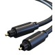 CABLETIME καλώδιο Toslink CT-AV380, gold plated, OD 4.0mm, 2m, μαύρο