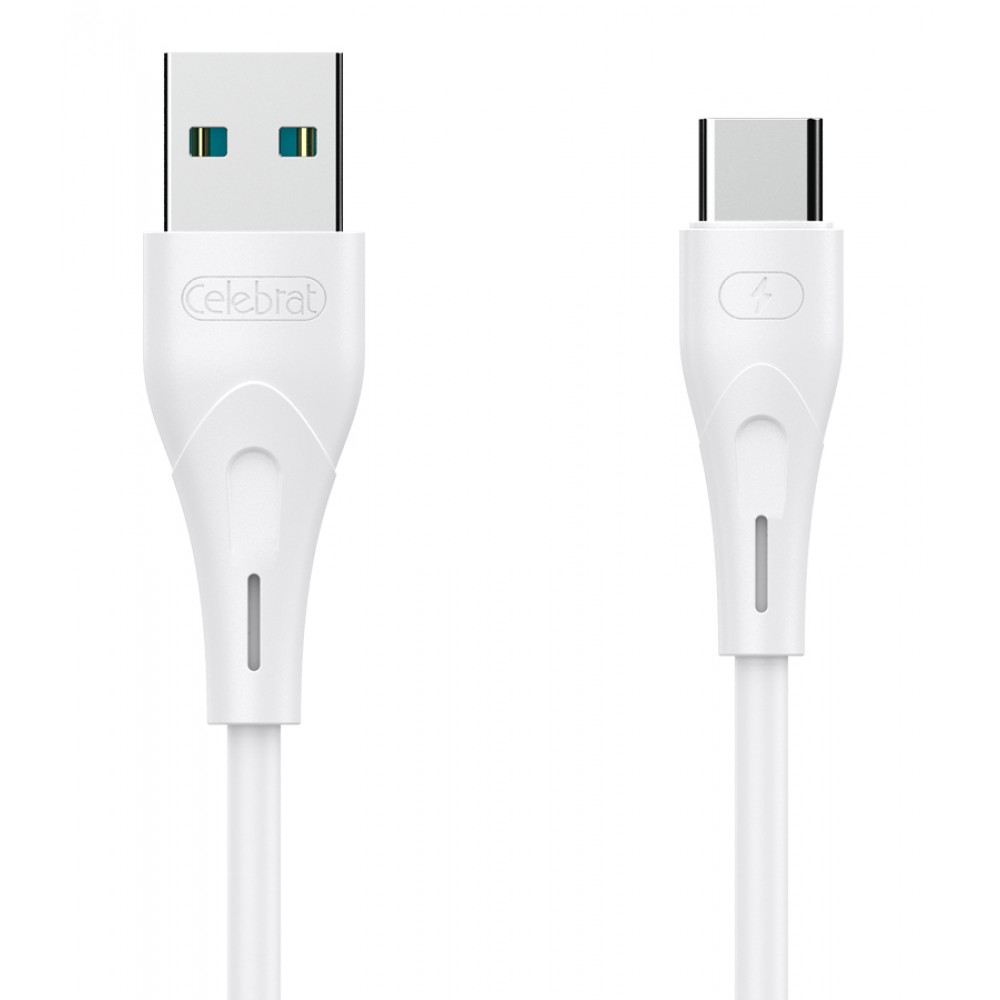 CELEBRAT καλώδιο USB-C σε USB CB-18T, 15W, 480Mbps, 1m, λευκό