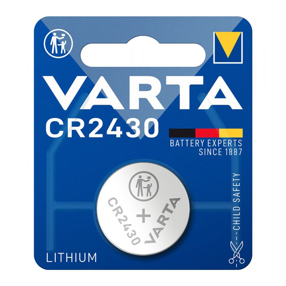 VARTA μπαταρία λιθίου CR2430, 3V, 1τμχ