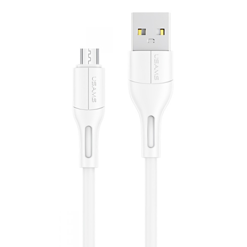 USAMS καλώδιο Micro USB σε USB US-SJ502, 10W, 1m, λευκό