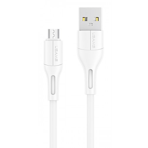 USAMS καλώδιο Micro USB σε USB US-SJ502, 10W, 1m, λευκό