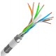 POWERTECH καλώδιο δικτύου CAB-N300, Cat 6 S/FTP, copper, 305m, γκρι