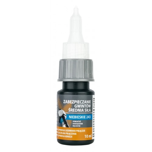 TECMAXX κόλλα Threadlock 14-035, μεσαίας αντοχής, 10ml, μπλε