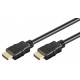 GOOBAY καλώδιο HDMI 2.0 61149 με Ethernet, 4K/60Hz, 18Gbps, 0.5m, μαύρο