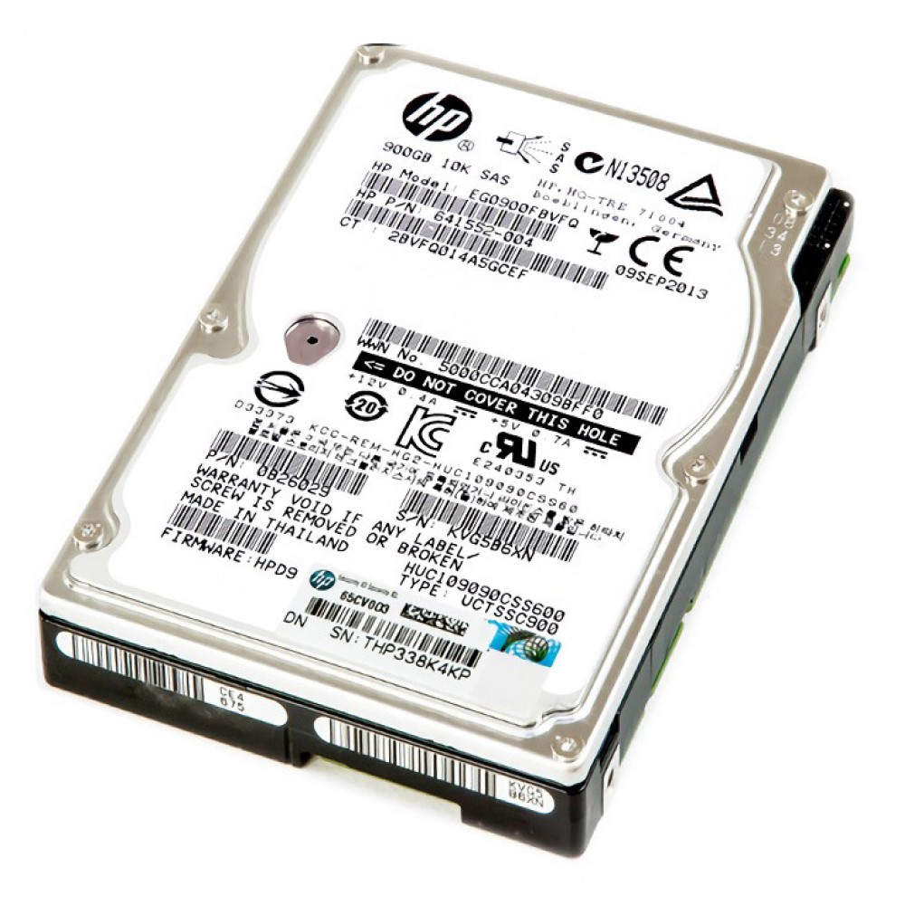 HP used SAS HDD 652589-Β21, 900GB, 6G, 10K, 2.5