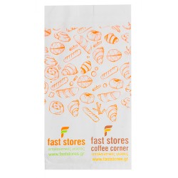 FAST STORES χαρτοσακούλα βεζιτάλ, 12x22cm, 50τμχ