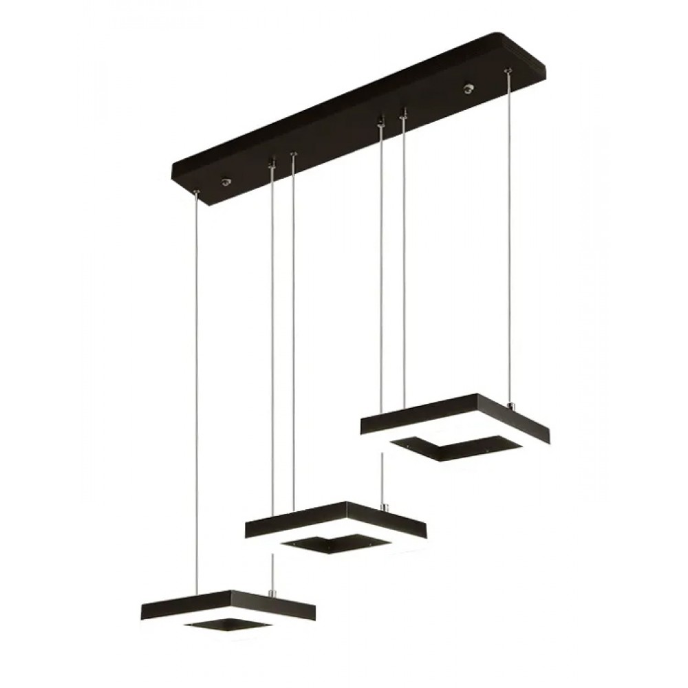 POWERTECH LED φωτιστικό οροφής HLL-0103, 35W, 4000K, 70x120cm, μαύρο