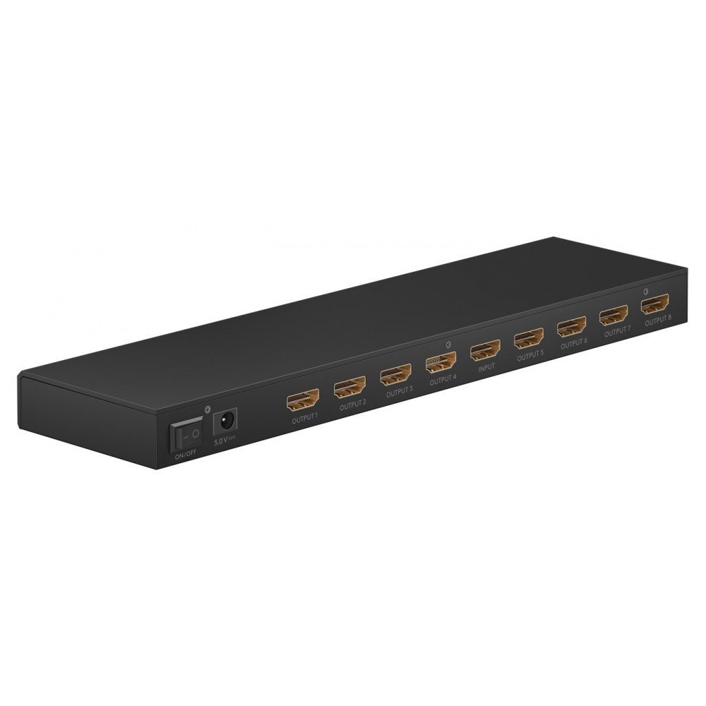 GOOBAY HDMI splitter 58484, 8 σε 1, 4K/60Hz, μαύρο