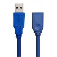 POWERTECH καλώδιο προέκτασης USB CAB-U153, 5Gbps, 3m, μπλε