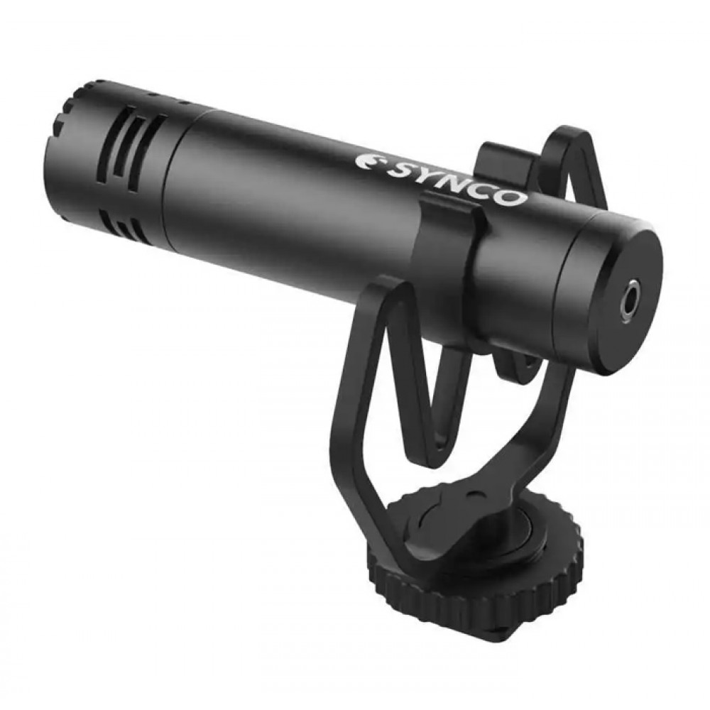 SYNCO μικρόφωνο για κάμερα SY-M1-BK, δυναμικό, 3.5mm, shock mount, μαύρο