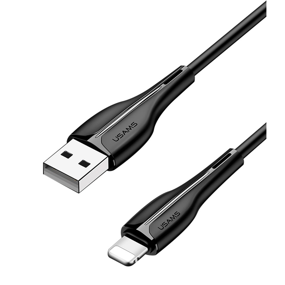 USAMS καλώδιο Lightning σε USB US-SJ371, 10W, 1m, μαύρο