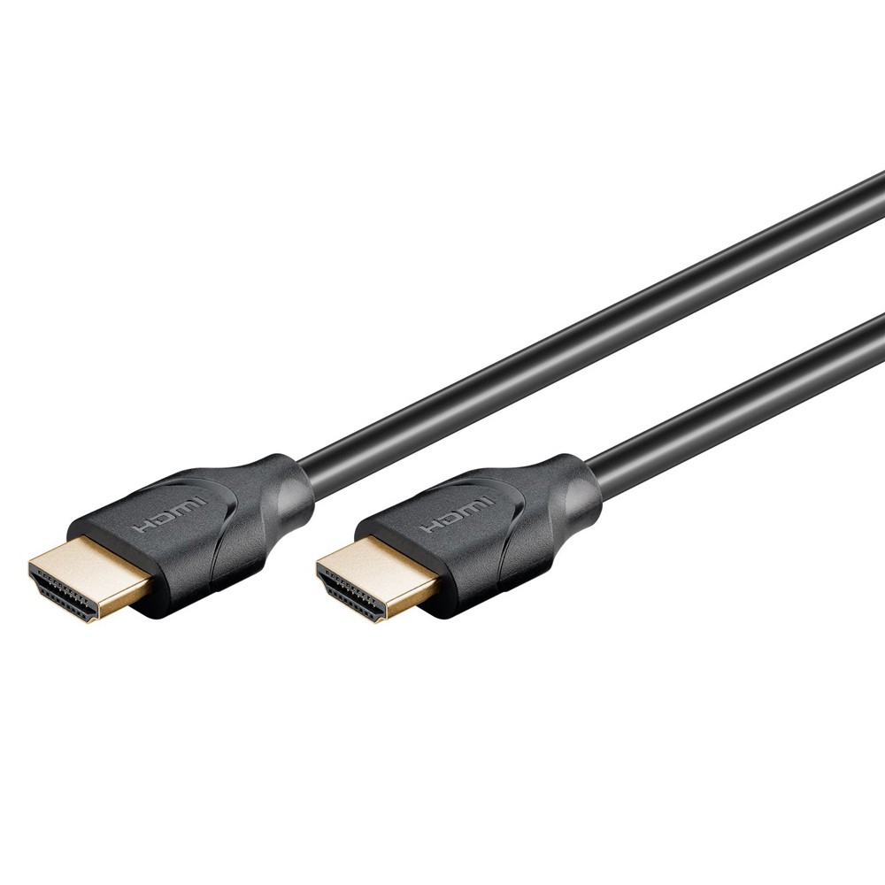 GOOBAY καλώδιο HDMI 2.1 61637, Ethernet ARC 8K/60Hz 48 Gbps, 0.5m, μαύρο