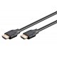 GOOBAY καλώδιο HDMI 2.1 61637, Ethernet ARC 8K/60Hz 48 Gbps, 0.5m, μαύρο