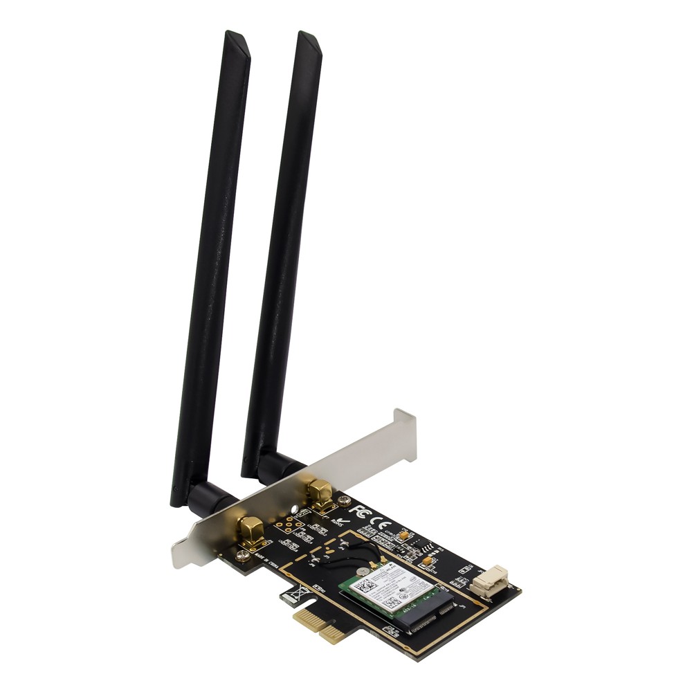 POWERTECH κάρτα επέκτασης PCIe ST718, AC7260 Dual-Band Wireless