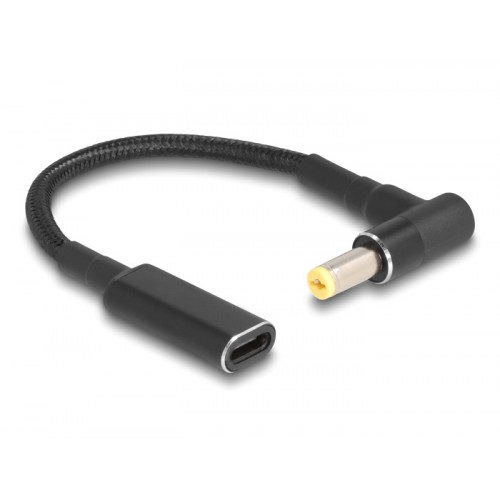 POWERTECH καλώδιο τροφοδοσίας CAB-UC070, USB-C σε Acer 5.5x1.7mm, μαύρο