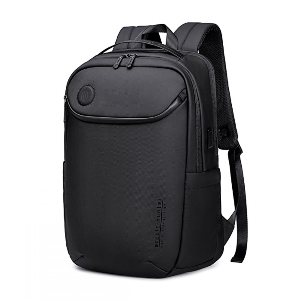 ARCTIC HUNTER τσάντα πλάτης B00555 με θήκη laptop 15.6, 25L, USB, μαύρη