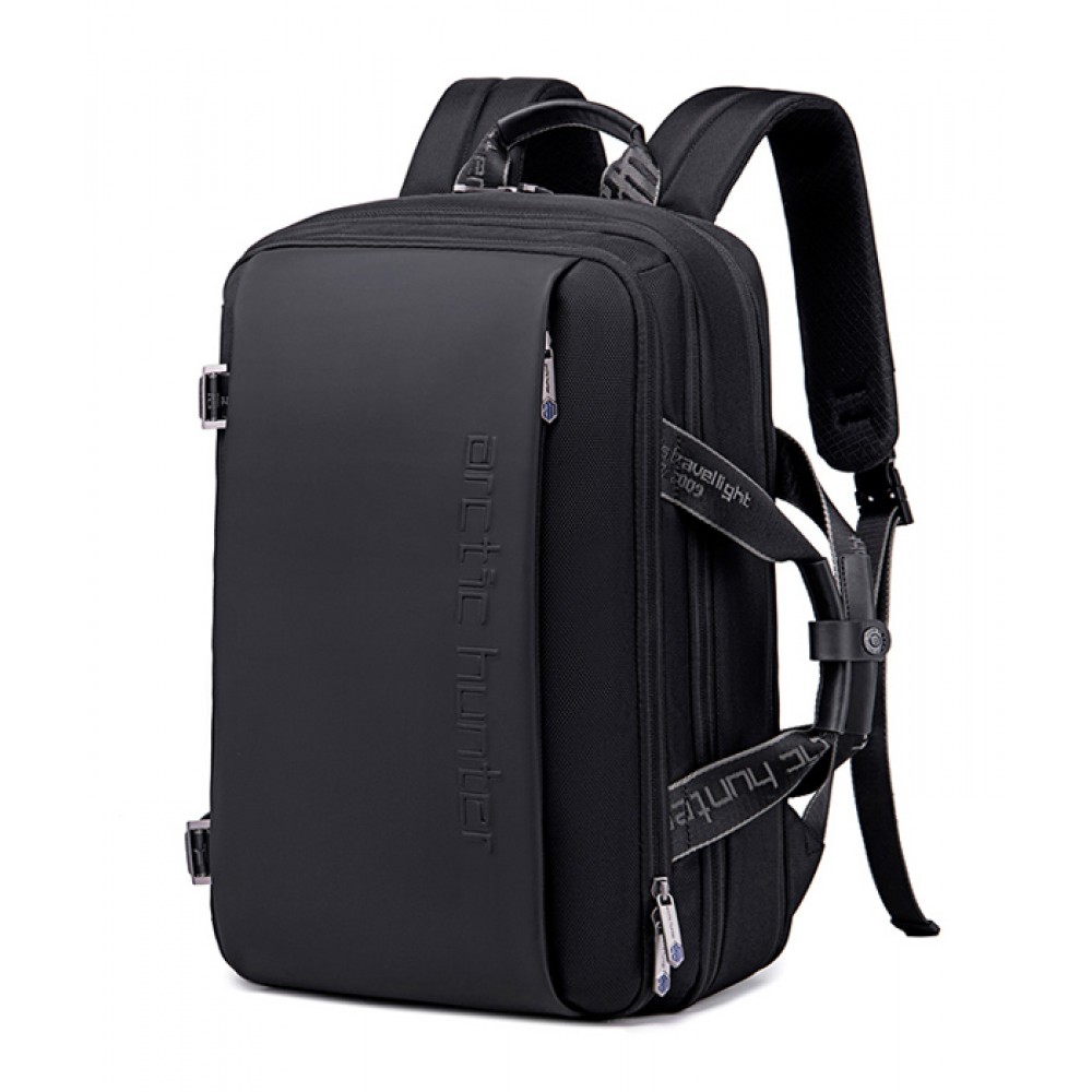 ARCTIC HUNTER τσάντα πλάτης B00540 με θήκη laptop 15.6, 18L, μαύρη