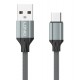 LDNIO καλώδιο USB-C σε USB LS441, 12W, 1m, γκρι