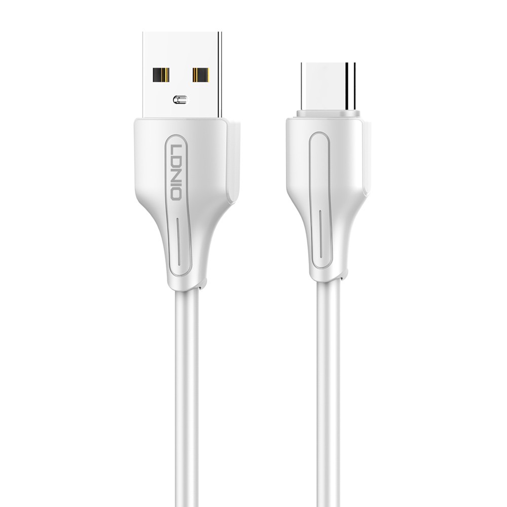 LDNIO καλώδιο USB-C σε USB LS540, 12W, 20cm, λευκό