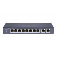 HIKVISION Unmanaged Switch DS-3E0310P-E/M, 8x PoE ports, 60W, 100Mbps