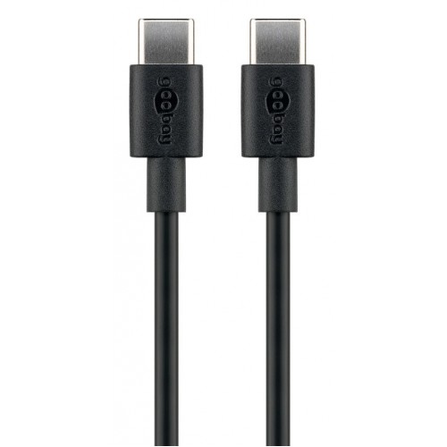 GOOBAY καλώδιο USB-C 66318, 60W, 480Mbps, 1m, μαύρο