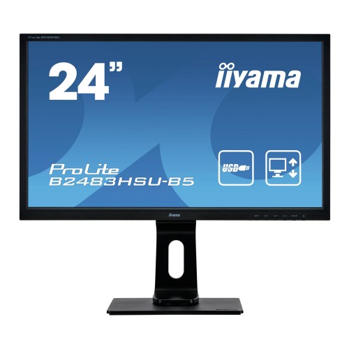 IIYAMA used Οθόνη B2483HSU LED, 24 1920x1080, VGA/DVI/DisplayPort, Grade A