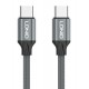 LDNIO καλώδιο USB-C σε USB-C LC441C, 65W PD, 1m, γκρι