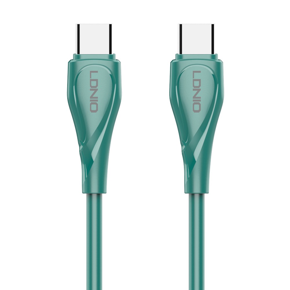 LDNIO καλώδιο USB-C σε USB-C LC611C, 65W PD, 1m, πράσινο