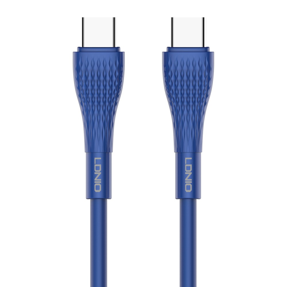 LDNIO καλώδιο USB-C σε USB-C LC672C, 65W PD, 2m, μπλε