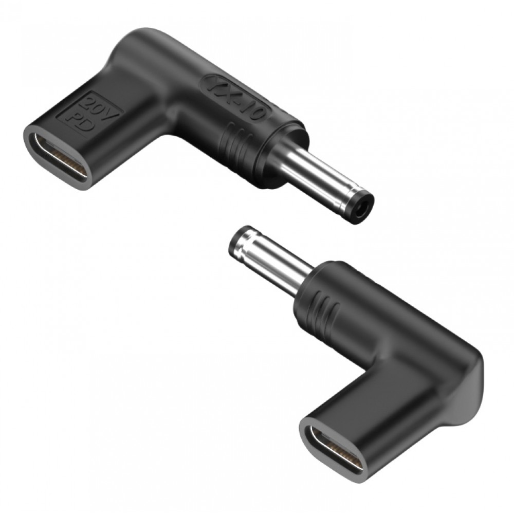 POWERTECH αντάπτορας τροφοδοσίας YX-10, USB-C σε Dell 4.5x3mm, μαύρος