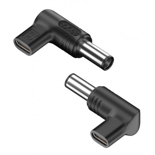 POWERTECH αντάπτορας τροφοδοσίας YX-08, USB-C σε Dell 7.4x5mm, μαύρος