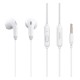 CELEBRAT earphones με μικρόφωνο G27, 3.5mm σύνδεση, Φ14mm, 1.2m, λευκά