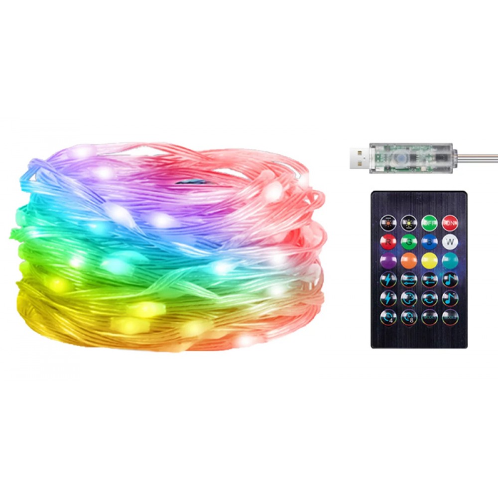 POWERTECH smart LED καλωδιοταινία HLL-0131, RGB, IP44, Bluetooth, 10m