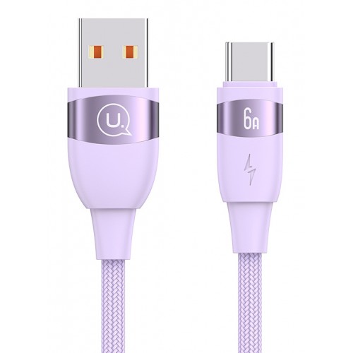 USAMS καλώδιο USB-C σε USB US-SJ630, 66W, 480Mbps, 1.2m, μωβ