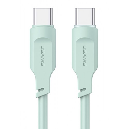 USAMS καλώδιο USB-C σε USB-C US-SJ567, 100W PD, 1.2m, πράσινο