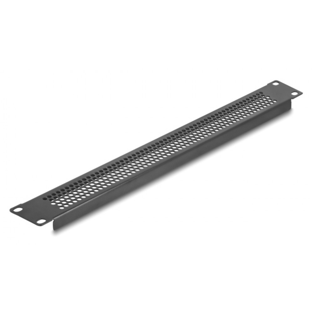 DELOCK κάλυμμα panel 66488 για 19/1U rack, με αεραγωγούς, μαύρο