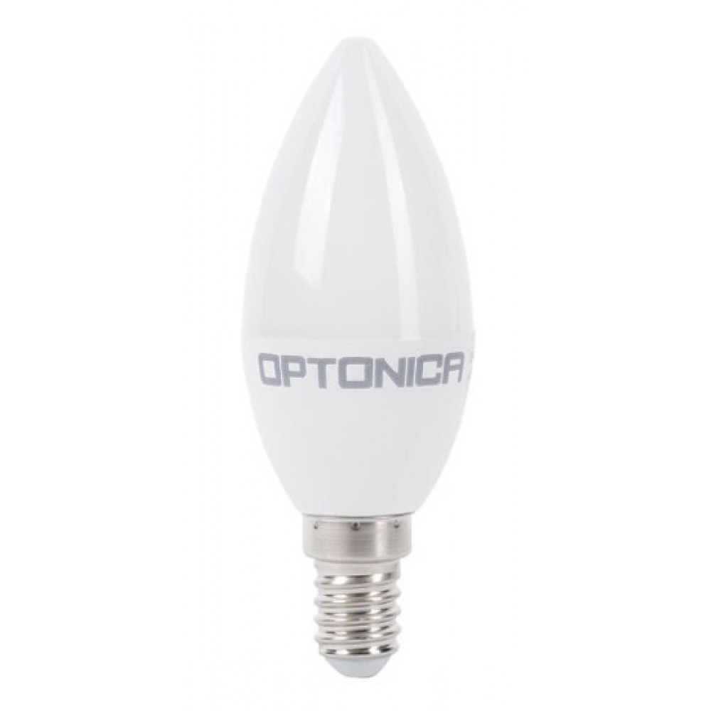 OPTONICA LED λάμπα candle C37 1429, 8W, 4500K, 710lm, E14