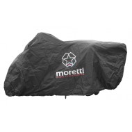 MORETTI κουκούλα μηχανής LXMA2739 με θήκη, S 203x83x119cm, μαύρη