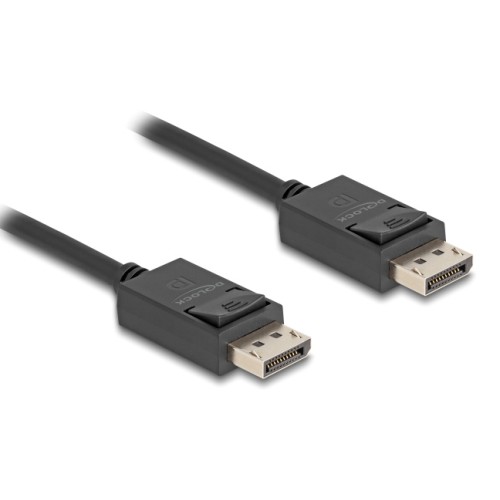 DELOCK καλώδιο DisplayPort 2.1 80493 8K/60Hz 4K/120Hz 40 Gbps, 2m, μαύρο