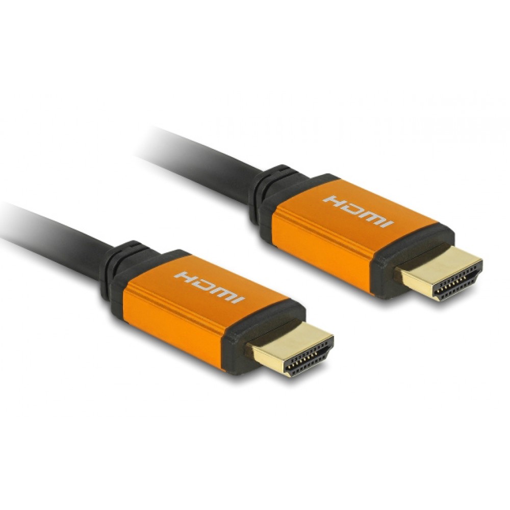 DELOCK καλώδιο HDMI 85727, 8K/60Hz, 48 Gbps, eARC, HDR, 1m, μαύρο