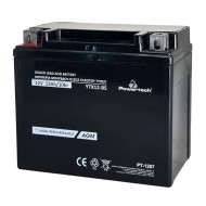 POWERTECH μπαταρία μολύβδου μοτοσυκλέτας PT-1207, 12V 12Ah AGM, YTX12-BS