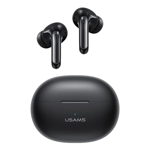 USAMS earphones με θήκη φόρτισης US-XD19, TWS, ENC, Φ13mm, μαύρα