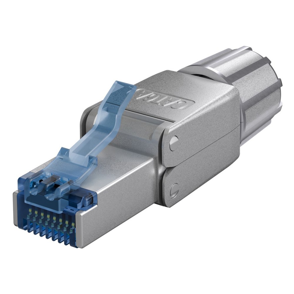 GOOBAY βύσμα RJ45 65939, CAT 6A STP, tool-free, ασημί