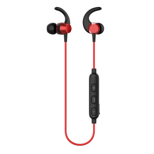 YISON earphones E14 με μαγνήτη, Bluetooth, 10mm, 65mAh, κόκκινα