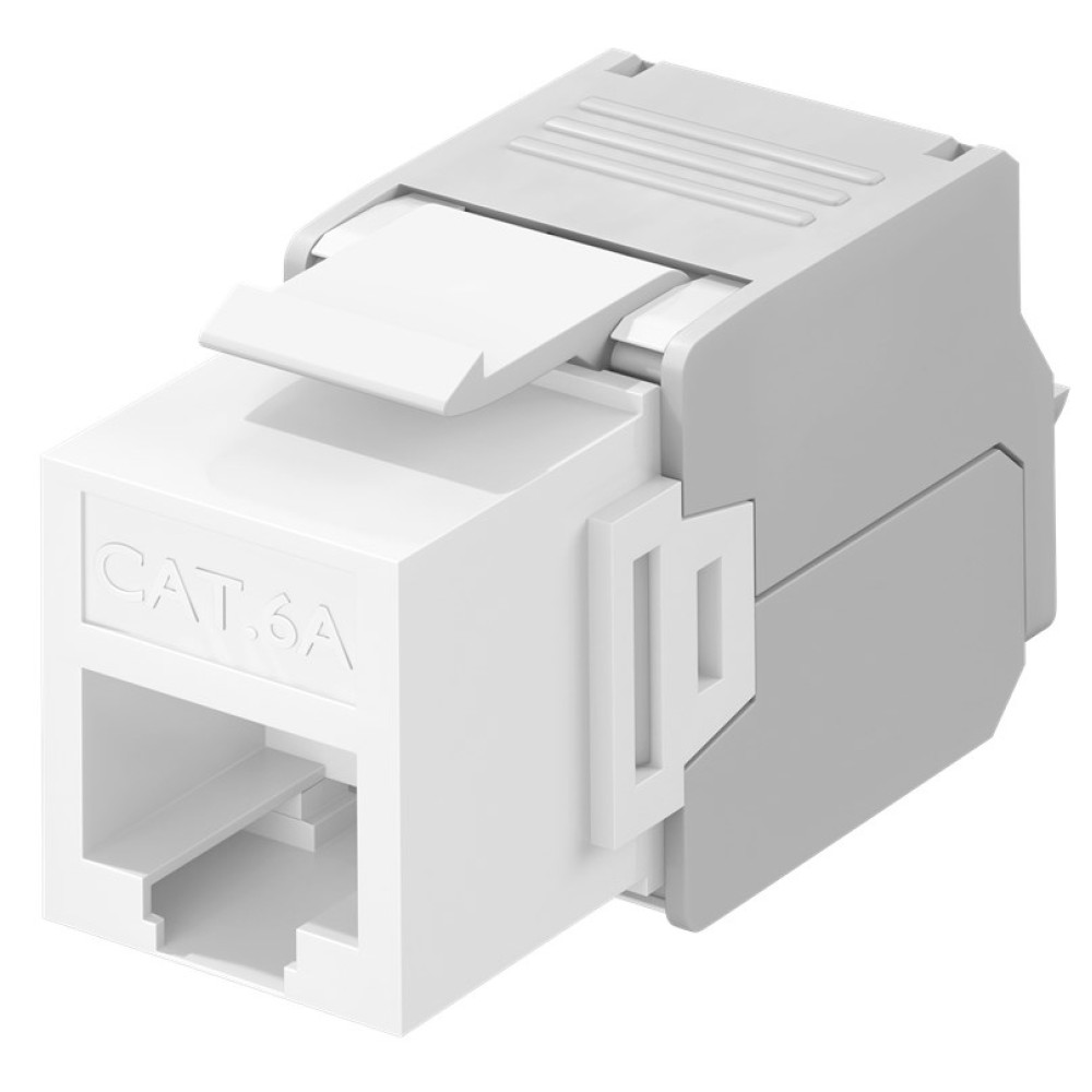 GOOBAY Keystone module RJ45 CAT 6A 90867, UTP, λευκό