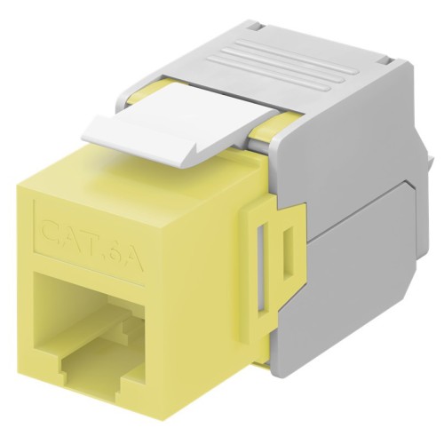 GOOBAY Keystone module RJ45 CAT 6A 90691, UTP, κίτρινο