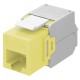 GOOBAY Keystone module RJ45 CAT 6A 90691, UTP, κίτρινο